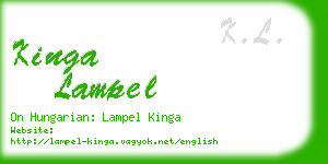 kinga lampel business card